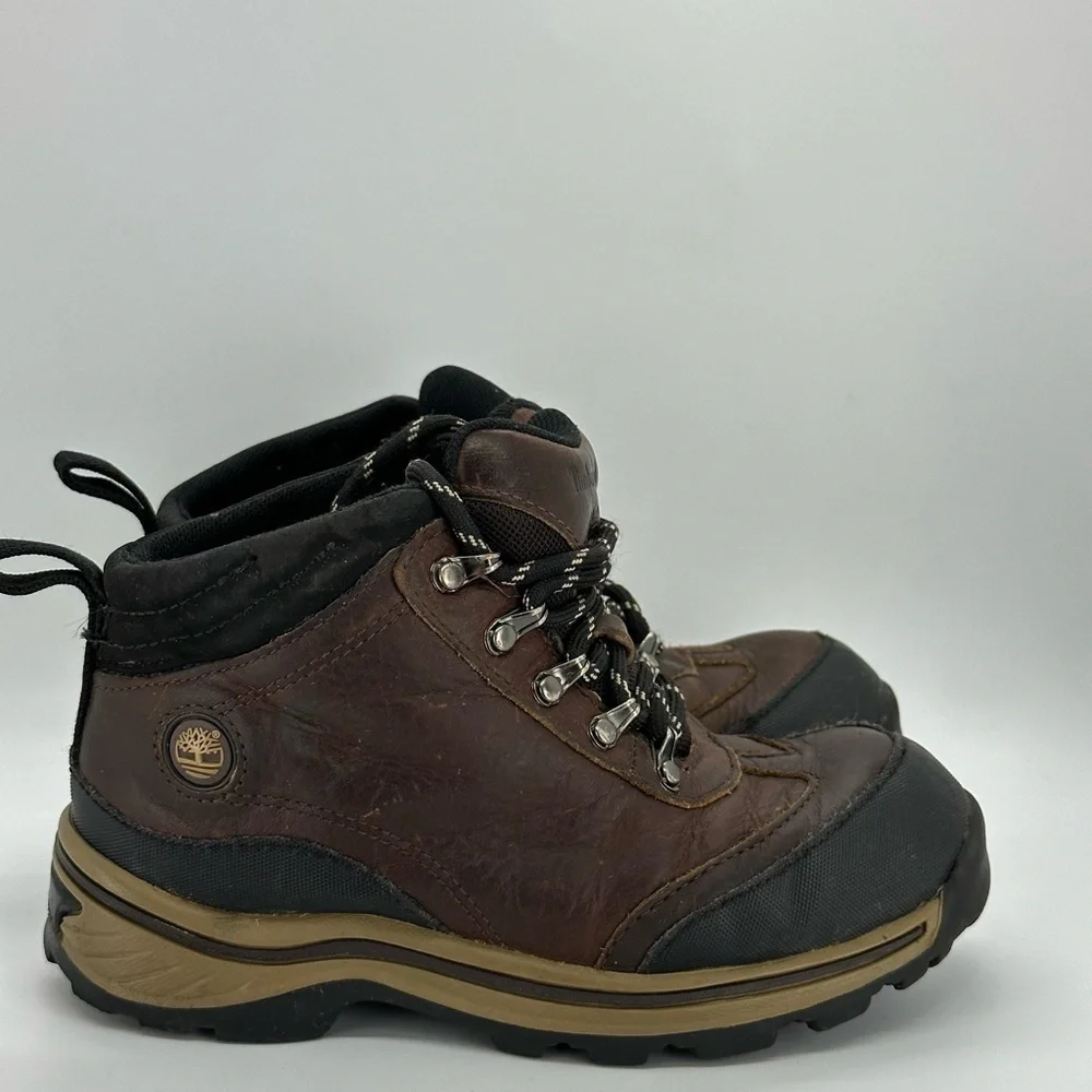Kids Timberland Leather Backroad Hiking Boots